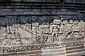 Candi Panataran - Main Temple. Krishnayana reliefs. 